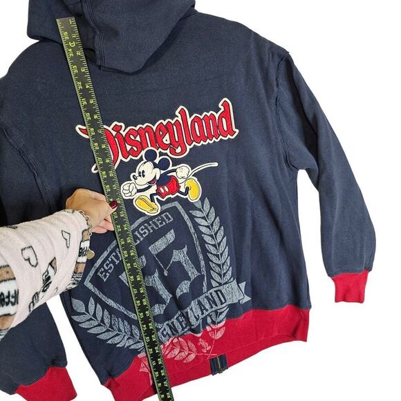 Vintage Disney 55 Sm Mickey Mouse Fully embroidered Full Zip Sweatshirt Hoodie - Picture 5 of 16